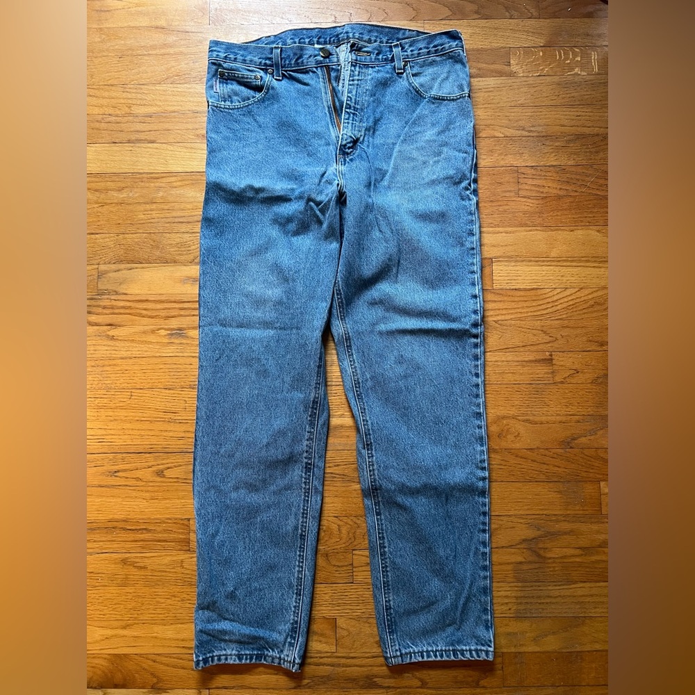 Carhartt Blue Straight Jeans Classic Denim